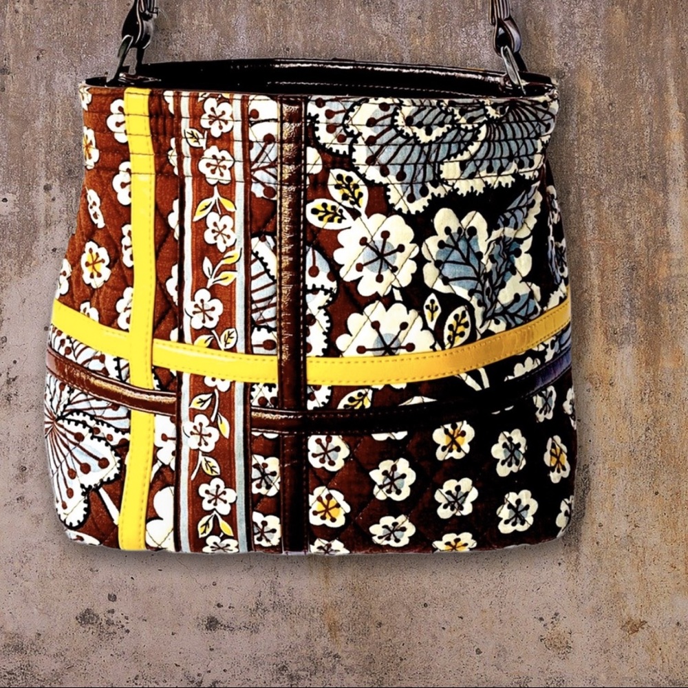 Vera Bradley Brown Floral Bag